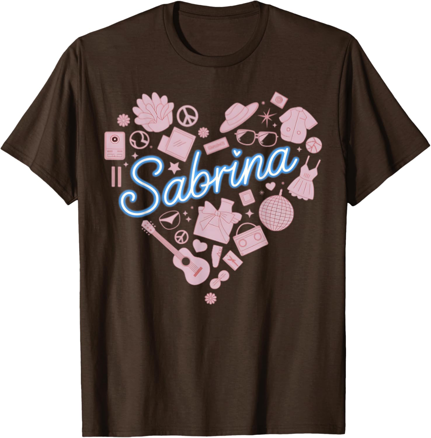 Personalized Girl Retro Sabrina Heart T-Shirt for Stylish Kids - 3