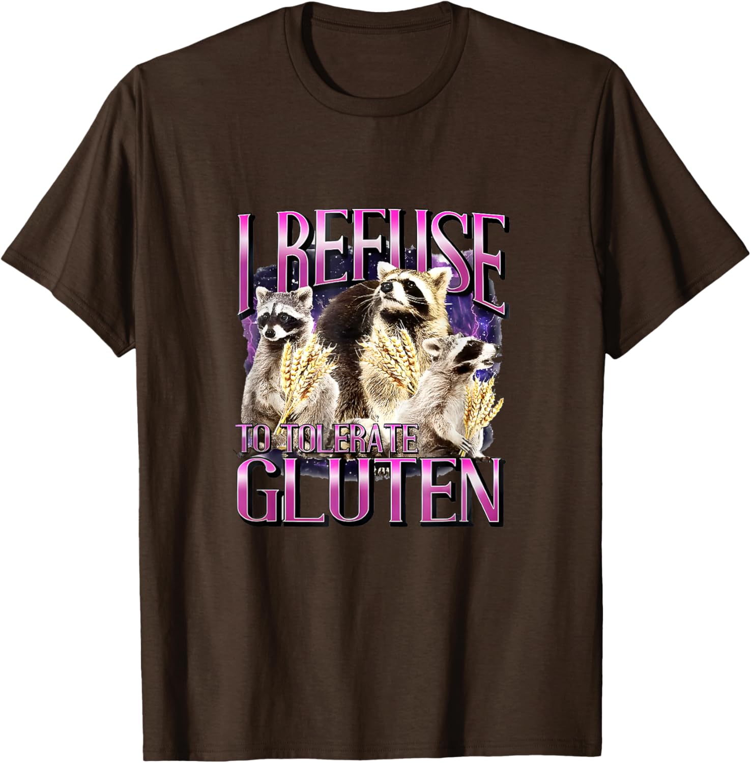 I Refuse To Tolerate Gluten T-Shirt Fun Gluten-Free Apparel - 2