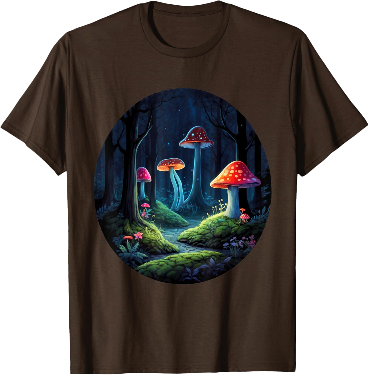 Magical Forest Mushrooms Kids T-Shirt | Whimsical Enchanting Design - 22