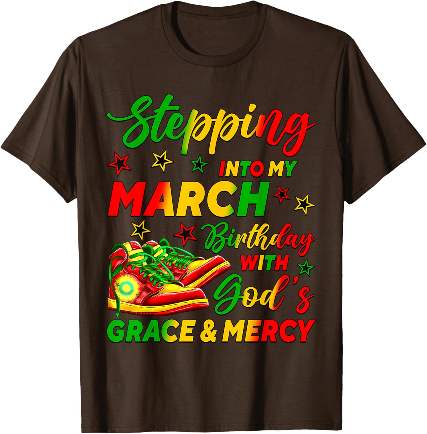 March Birthday African American Shoes T-Shirt for Celebrating in Style - 15