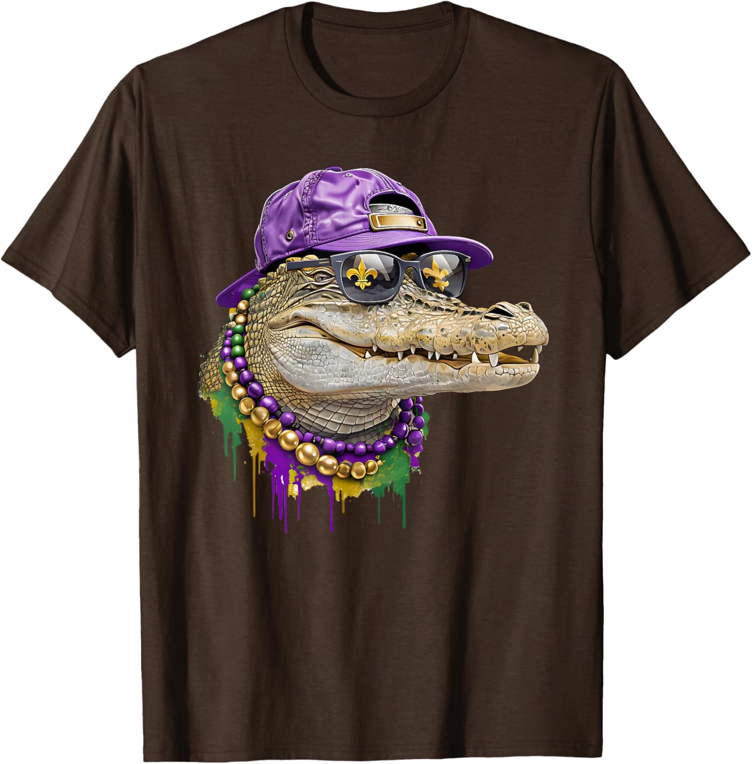Mardigator Alligator Costume T-Shirt for Mardi Gras Fun for Everyone - 4