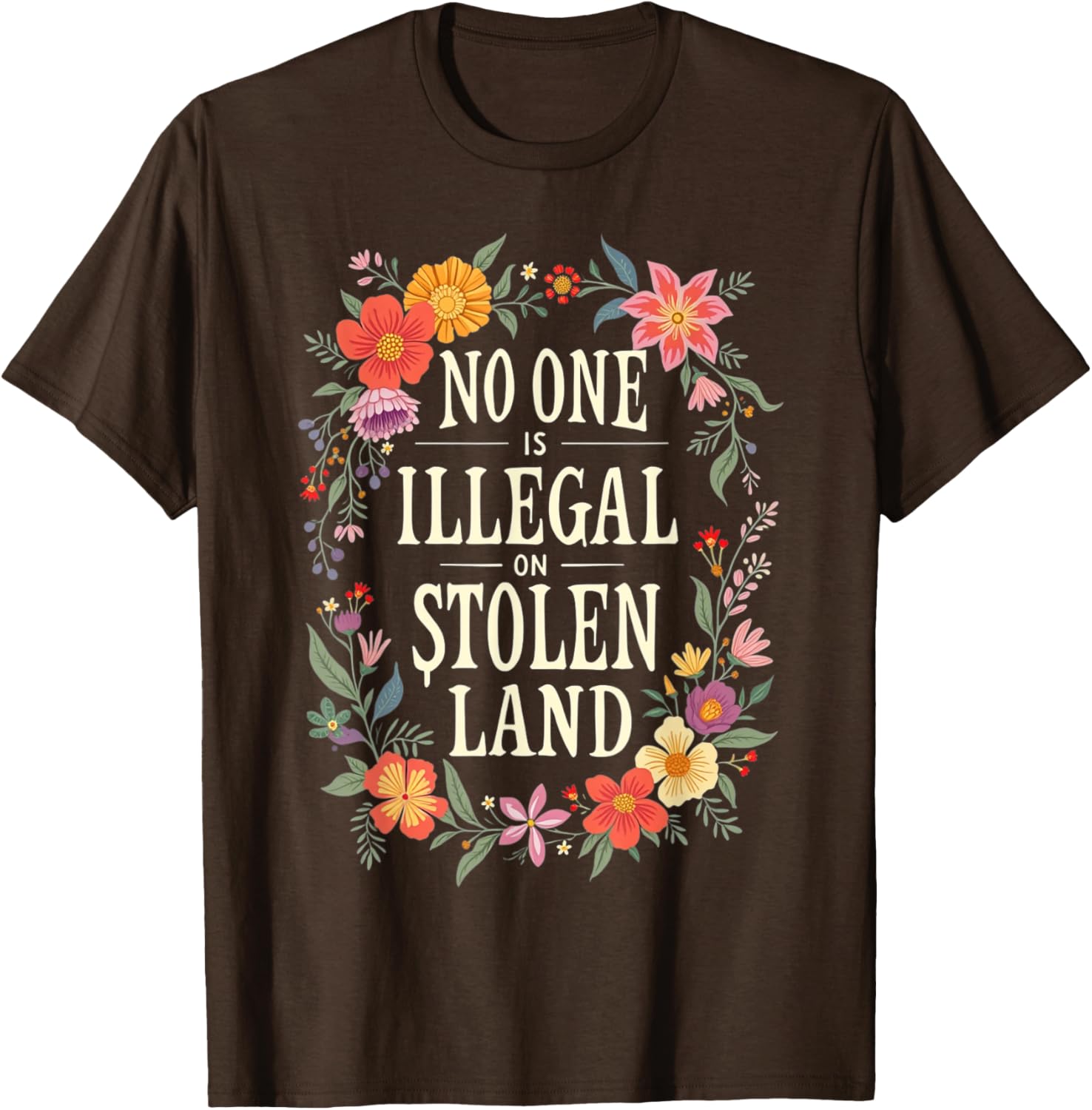 Native American No One Is Illegal T-Shirt for Bold Statement Style - 8