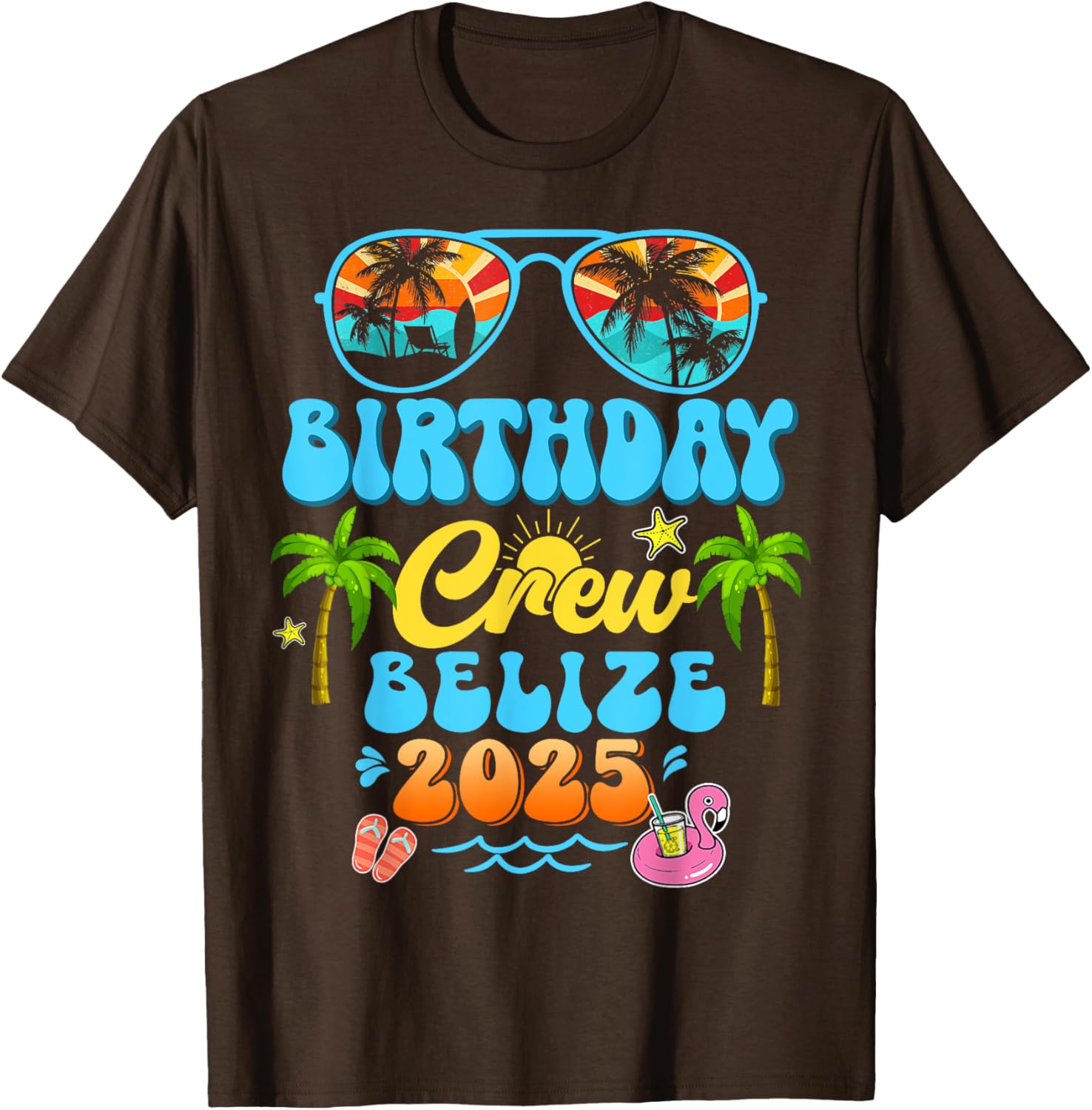 Belize Birthday Crew Summer Vacation Cruise T-Shirt for Fun Group Trips - 6