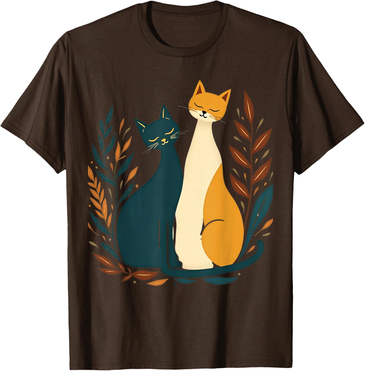 Vintage Mid-Century Modern Cat T-Shirt 50s 60s Retro Style Apparel - 20