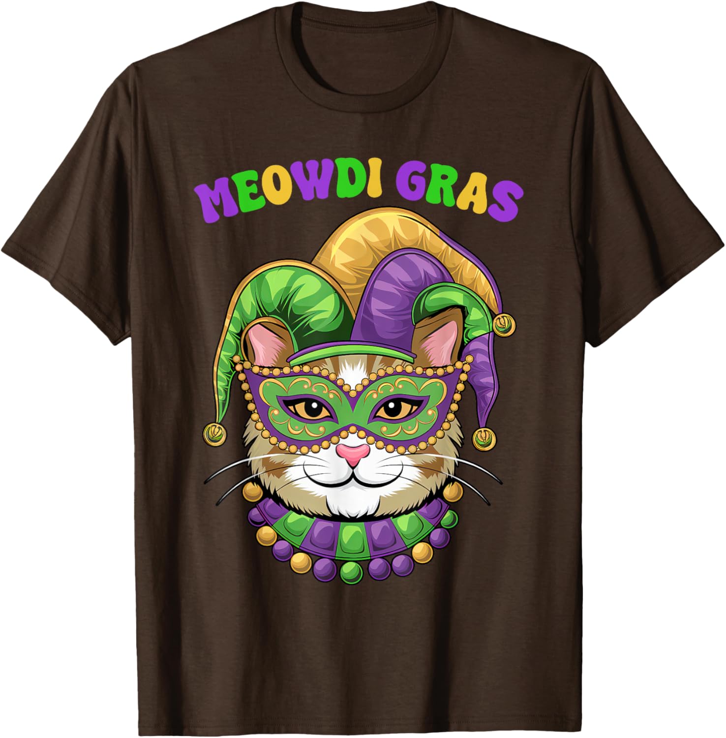Meowdi Gras Mardi Gras Cat Lover T-Shirt New Orleans Style Fun Apparel - 19