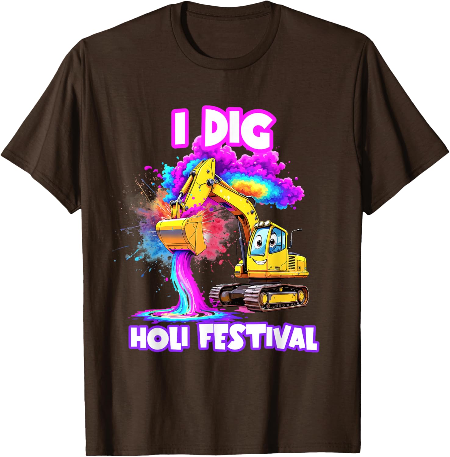 I Dig Holi Festival T-Shirt for Kids Boys Toddlers Celebrating India - 15