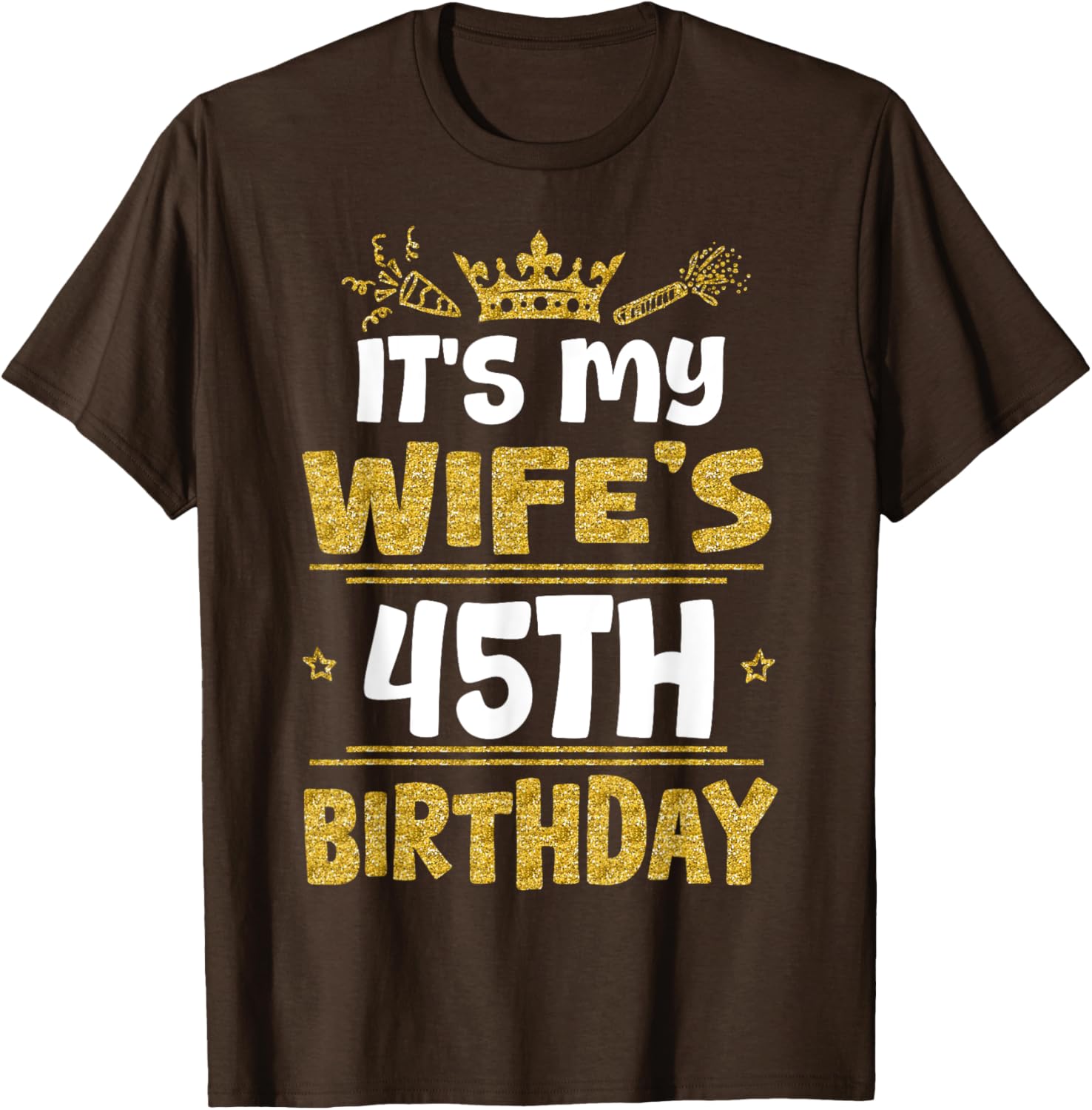 Happy Wife's 45th Birthday T-Shirt Vintage 1980 Gift for Her - 5