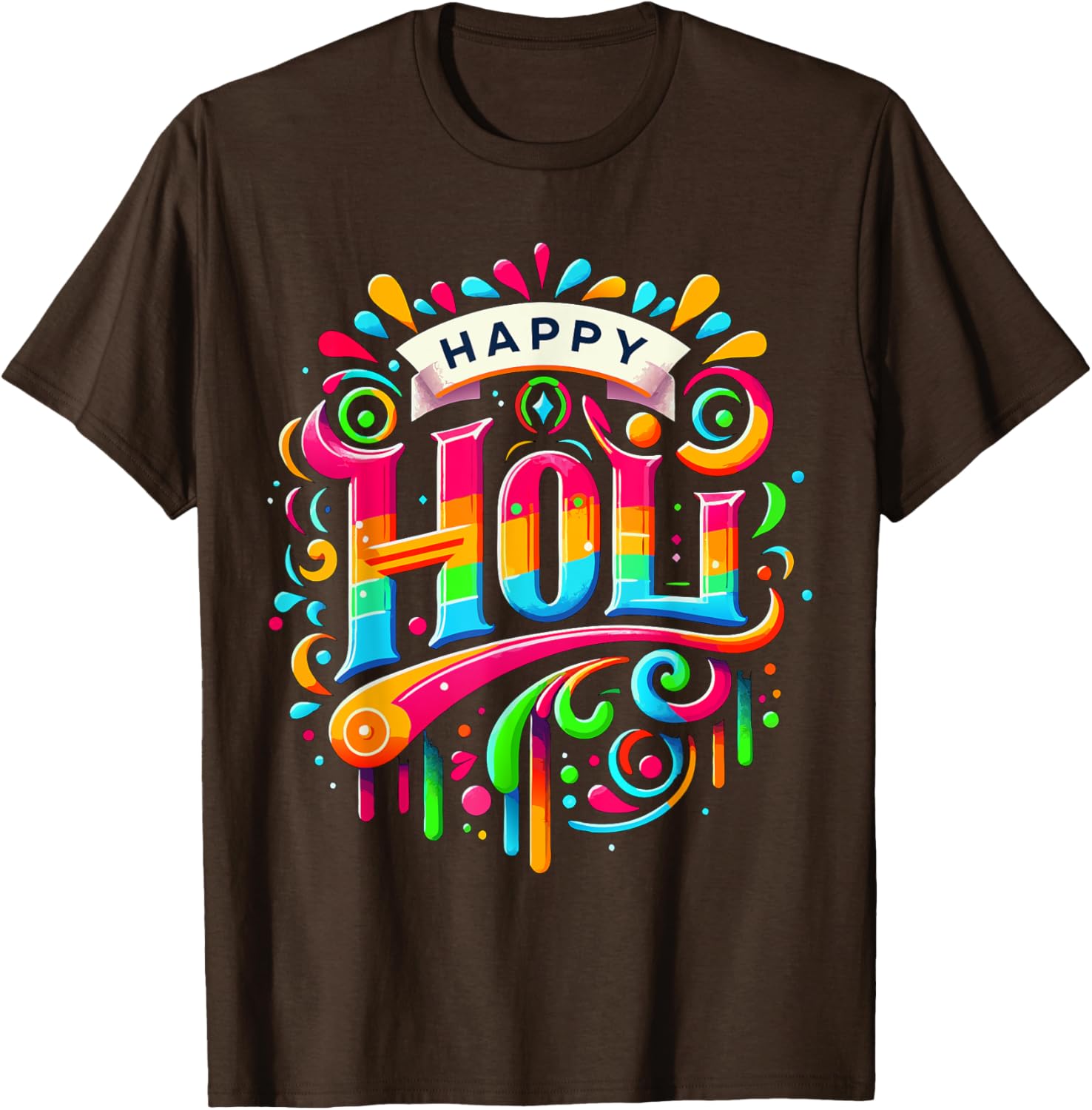Happy Holi Festival T-Shirt for Women, Kids, and Men - Family Apparel - 19