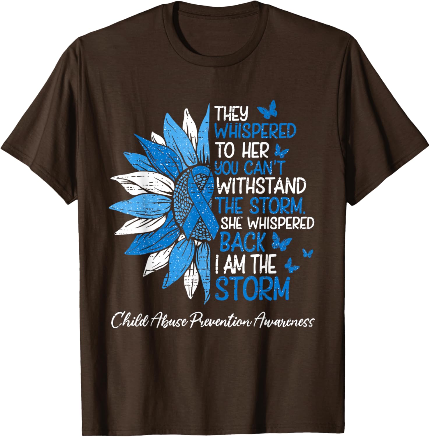 Motivational Positivity Child Abuse Awareness T-Shirt for Kids - 7