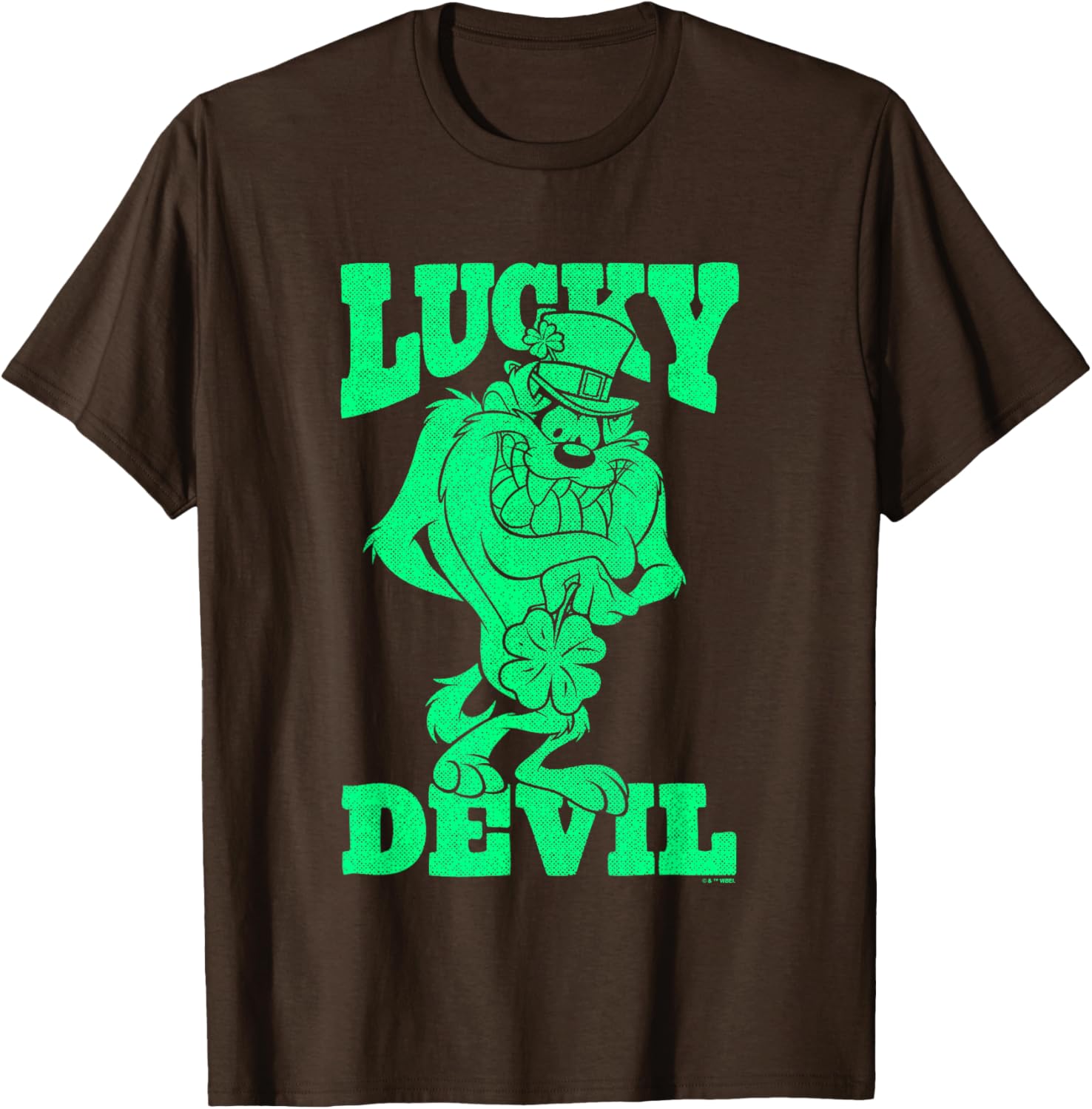 Looney Tunes St. Patrick's Day Retro Taz Lucky Devil T-Shirt for Fun - 1