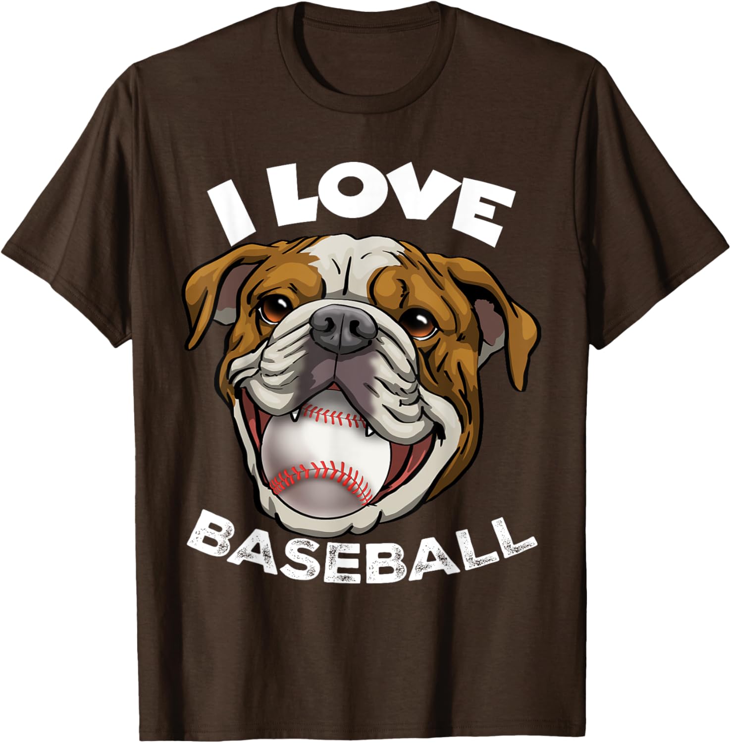 Funny English Bulldog Baseball T-Shirt for Men, Women, and Kids - 7