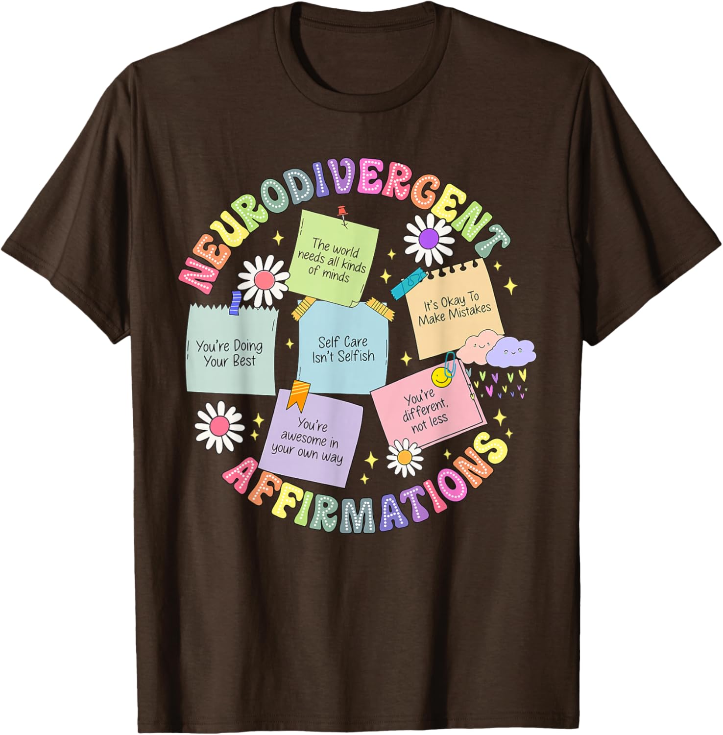 Neurodivergent Affirmations T-Shirt for Autism Awareness and Love - 15