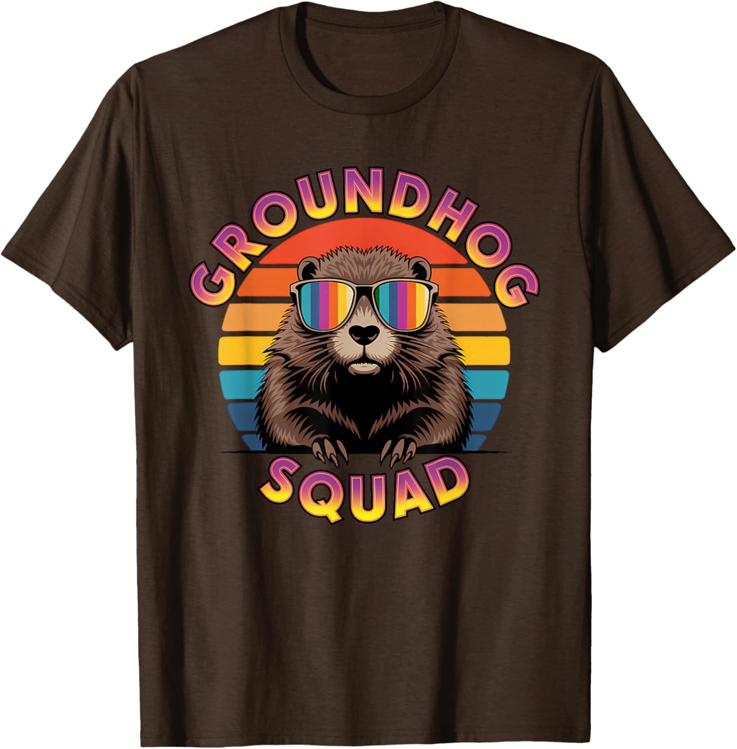 Funny Groundhog Squad Happy Groundhog Day 2025 T-Shirt for All Ages - 10