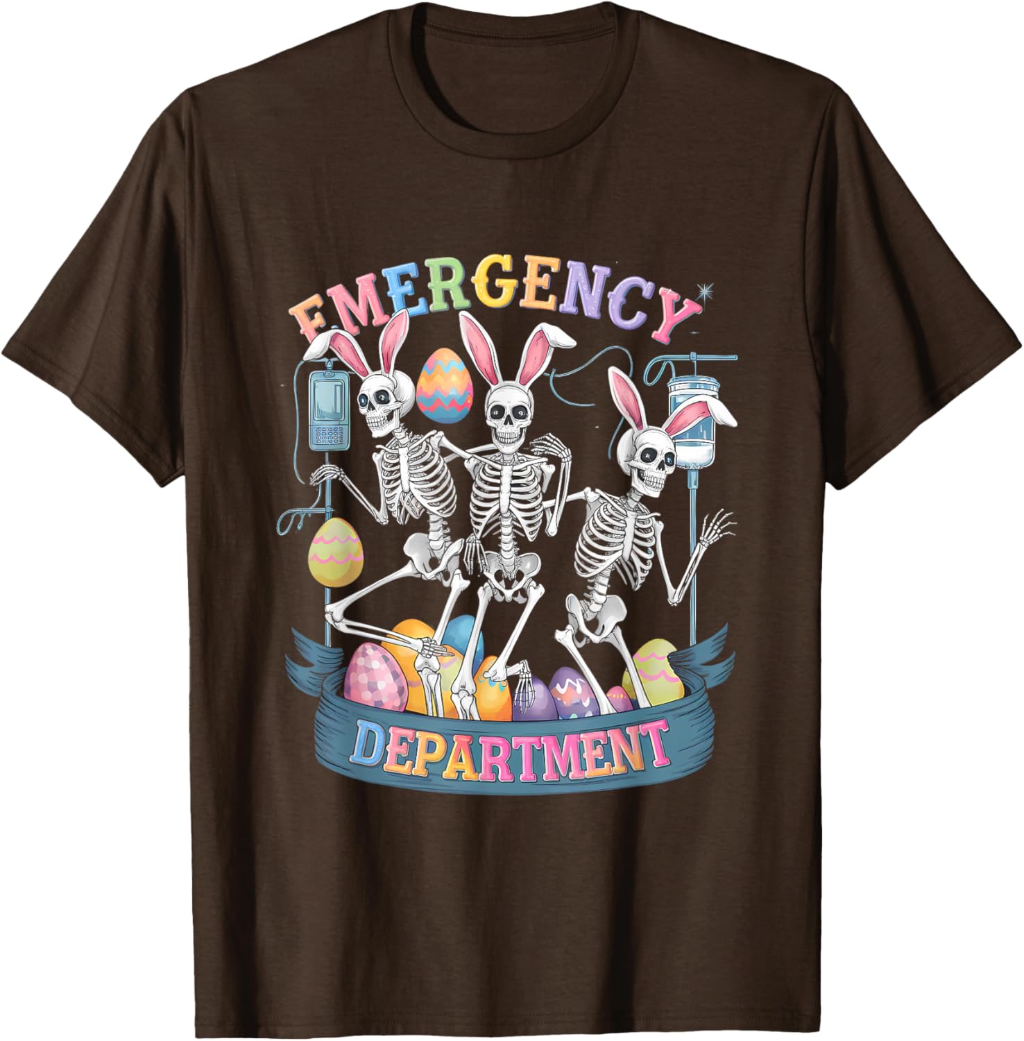Funny Skeleton Dancing Easter Nurse T-Shirt for Healthcare Heroes - 5