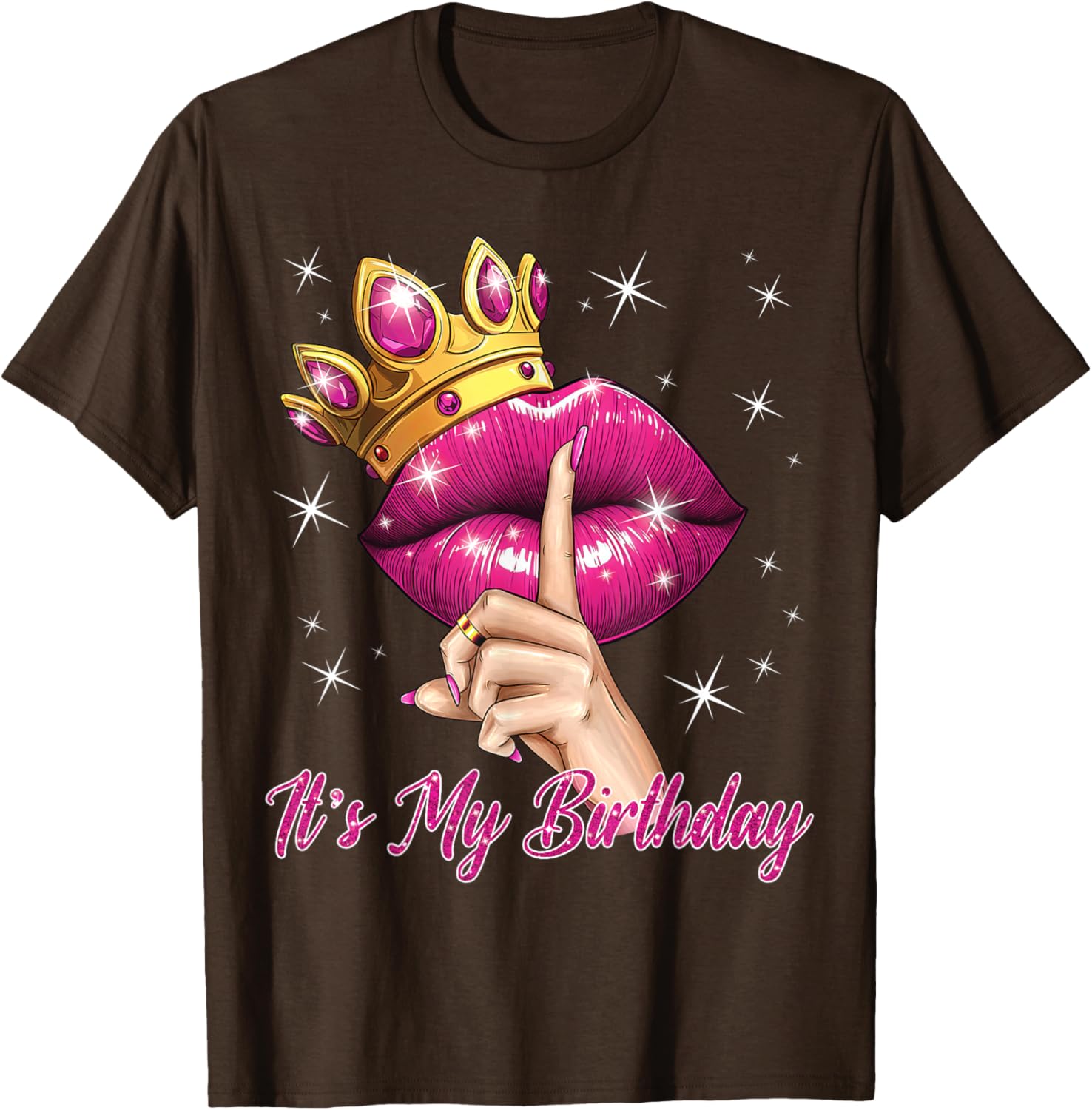 Queen Princess Birthday T-Shirt for Women Cute B-Day Party Gift - 5