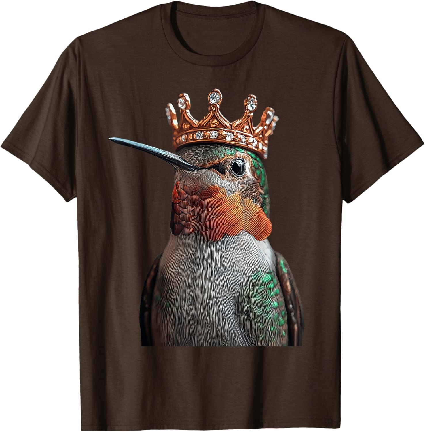 Hummingbird Crown T-Shirt for Nature Lovers - Stylish and Comfortable Design - 10