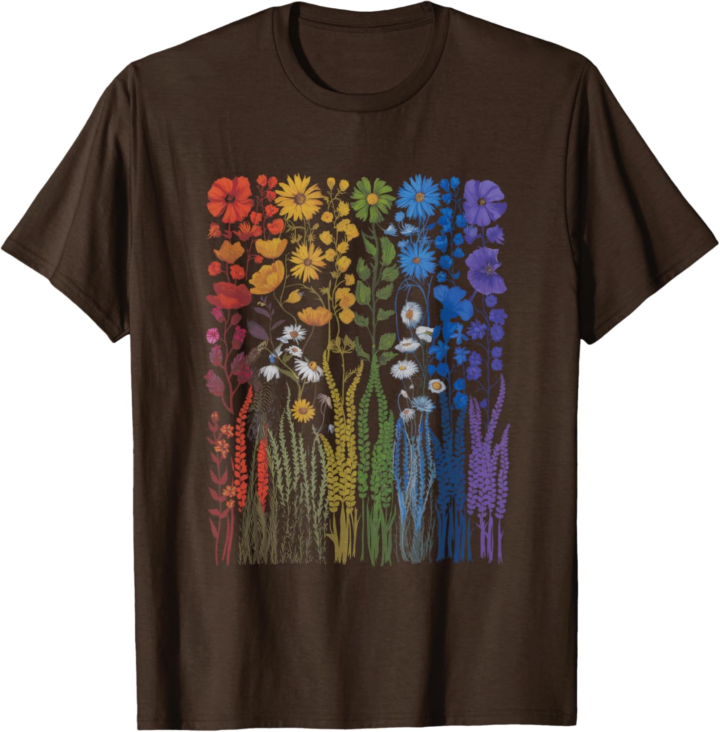 Wildflowers Field Flowers LGBTQ Equality Love T-Shirt for All Occasions - 3