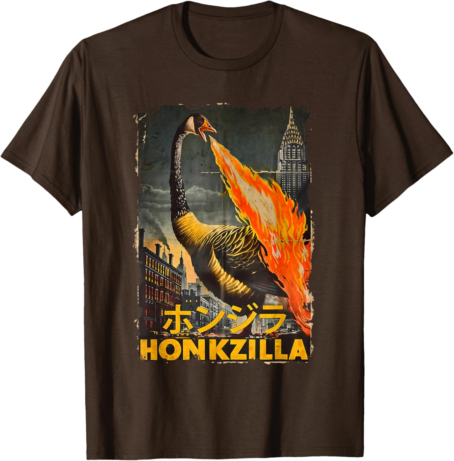 Vintage Honkzilla Silly Goose Catzilla T-Shirt for Fun, Quirky Style - 20