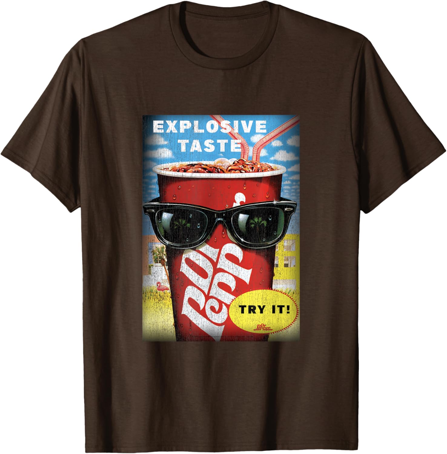 Dr. Pepper Vintage Panel T-Shirt for Explosive Taste Lovers - 10