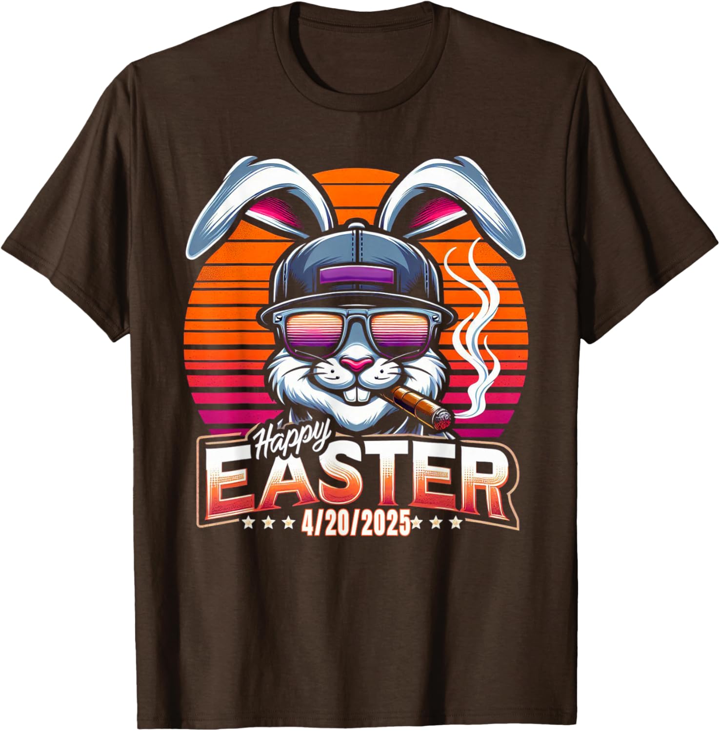 Funny Easter Bunny Marijuana T-Shirt for 420 Humor Lovers - 19