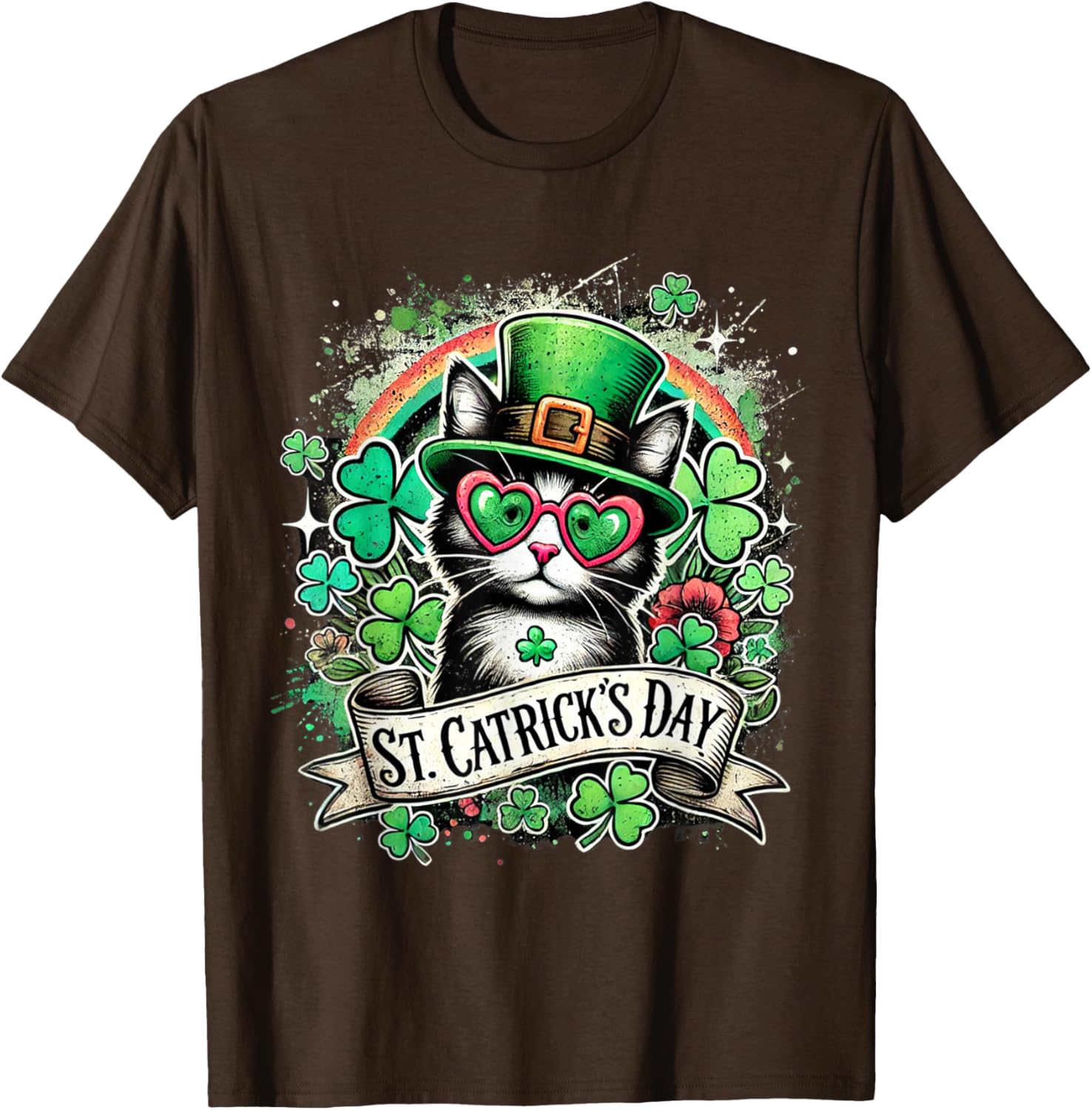 St Patricks Day Cats T-Shirt for Men, Women, and Kids - Fun Pet Tee - 10