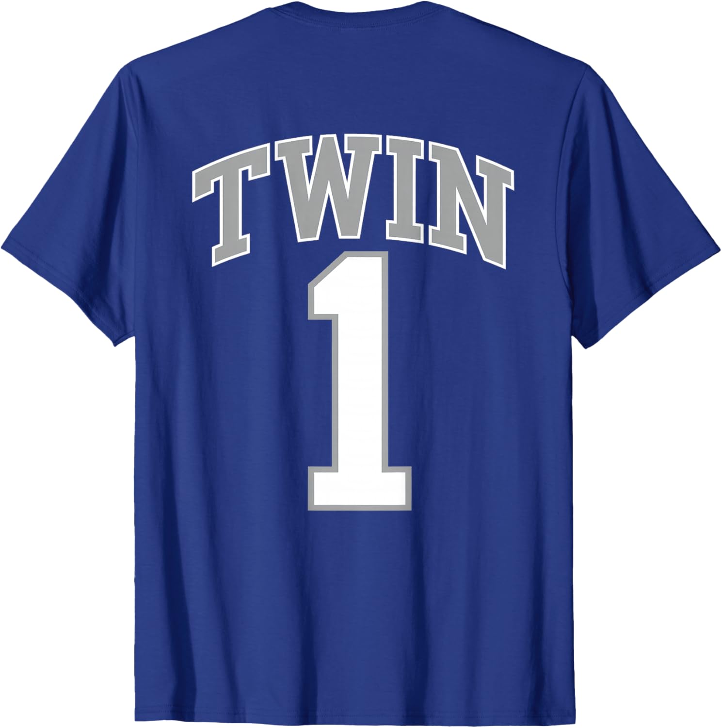 Matching TWIN 1 and TWIN 2 Funny Jersey T-Shirts for Adults and Kids - 3
