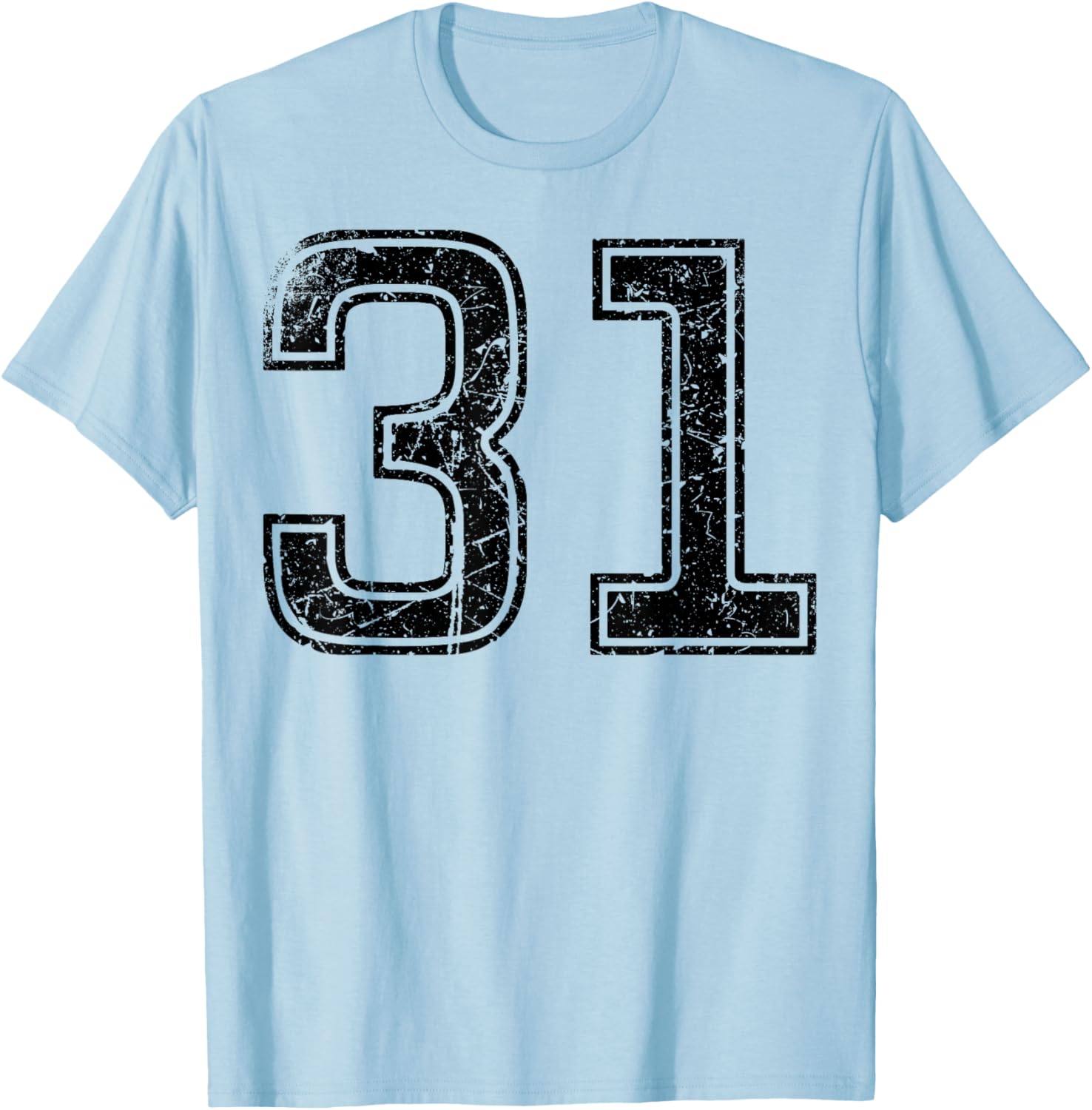 Vintage Sport Black Number 31 T-Shirt for Casual Style Enthusiasts - 23