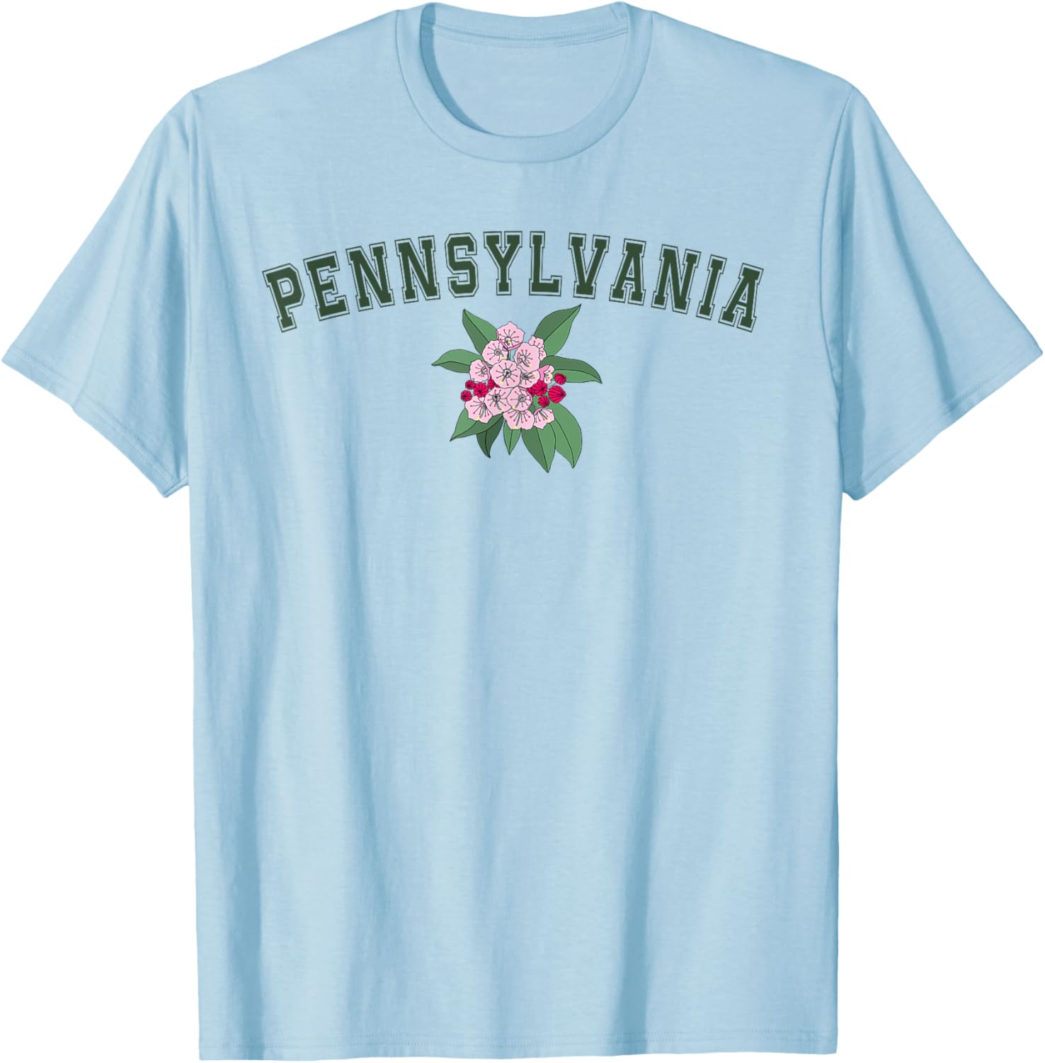 Pennsylvania Flower Graphic T-Shirt for Nature Lovers and Fans - 8