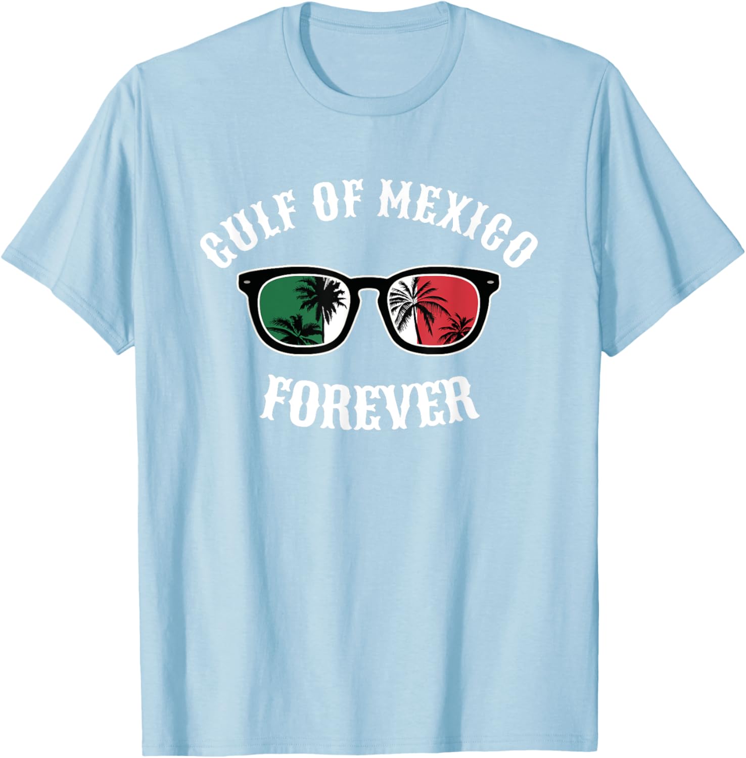 Gulf of Mexico Pride Mexican Flag Beach T-Shirt for Fun Summer Days - 14