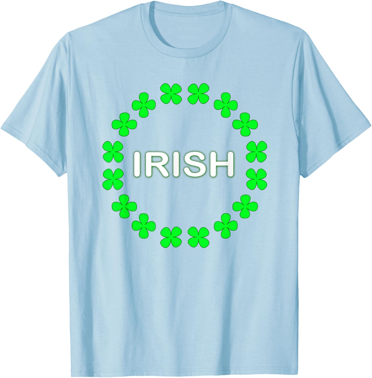 Irish Clover Circle St Patrick's Day T-Shirt for Festive Celebrations - 8