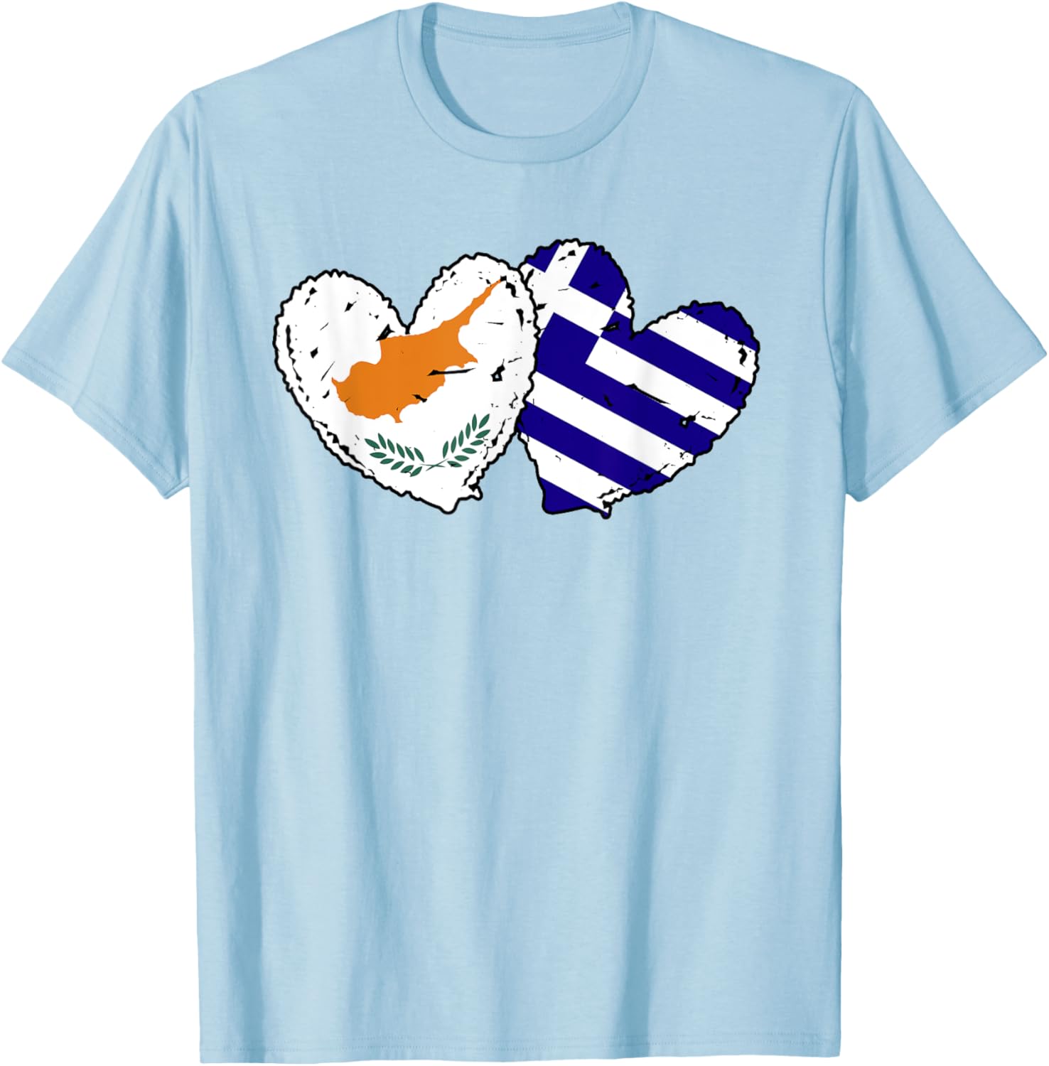 Cyprus Greece Heart Flag T-Shirt for Cypriot Greek Ancestry Lovers - 10