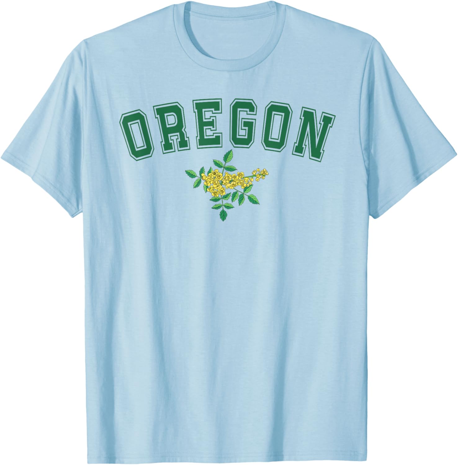 Oregon Flower T-Shirt Comfortable Casual Wear for Nature Lovers - 2