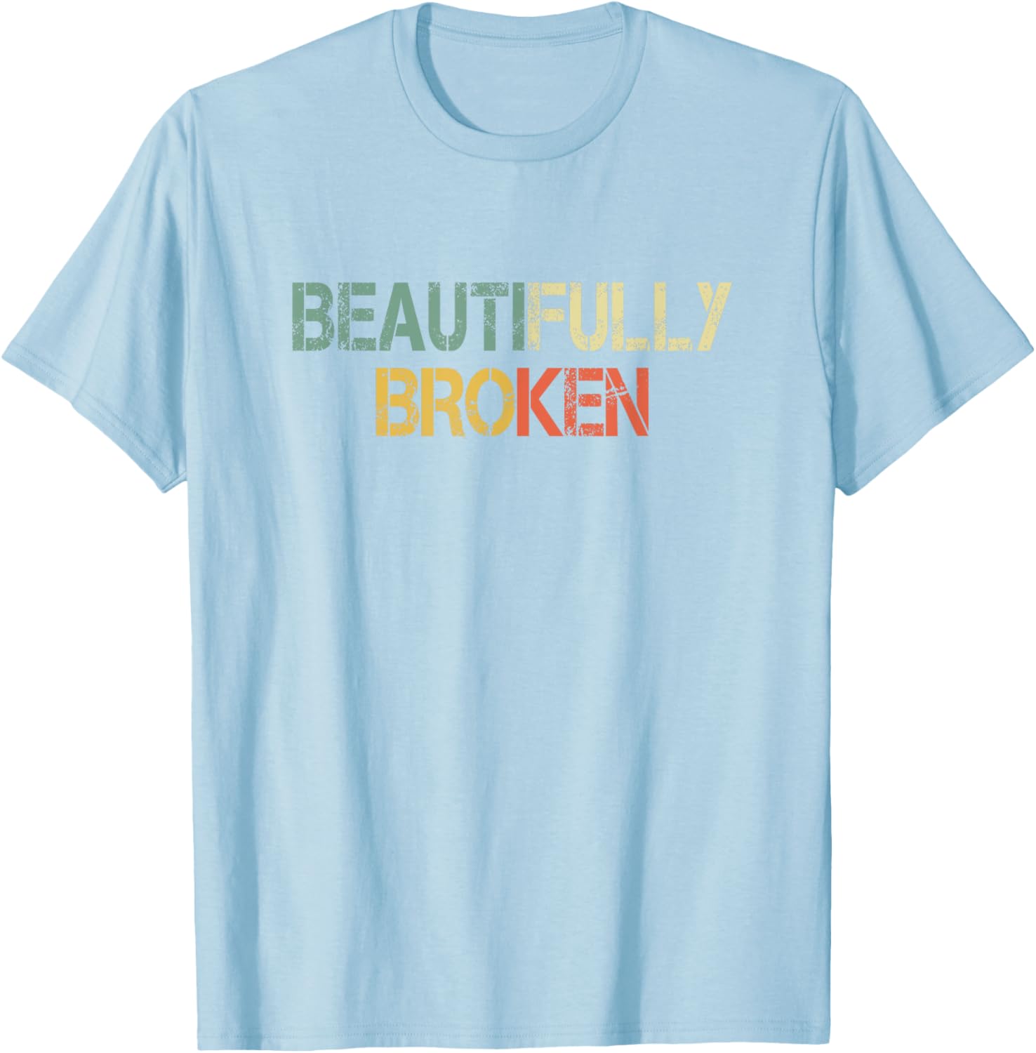 Retro Christian Beautifully Broken T-Shirt for Faith and Style Lovers - 5
