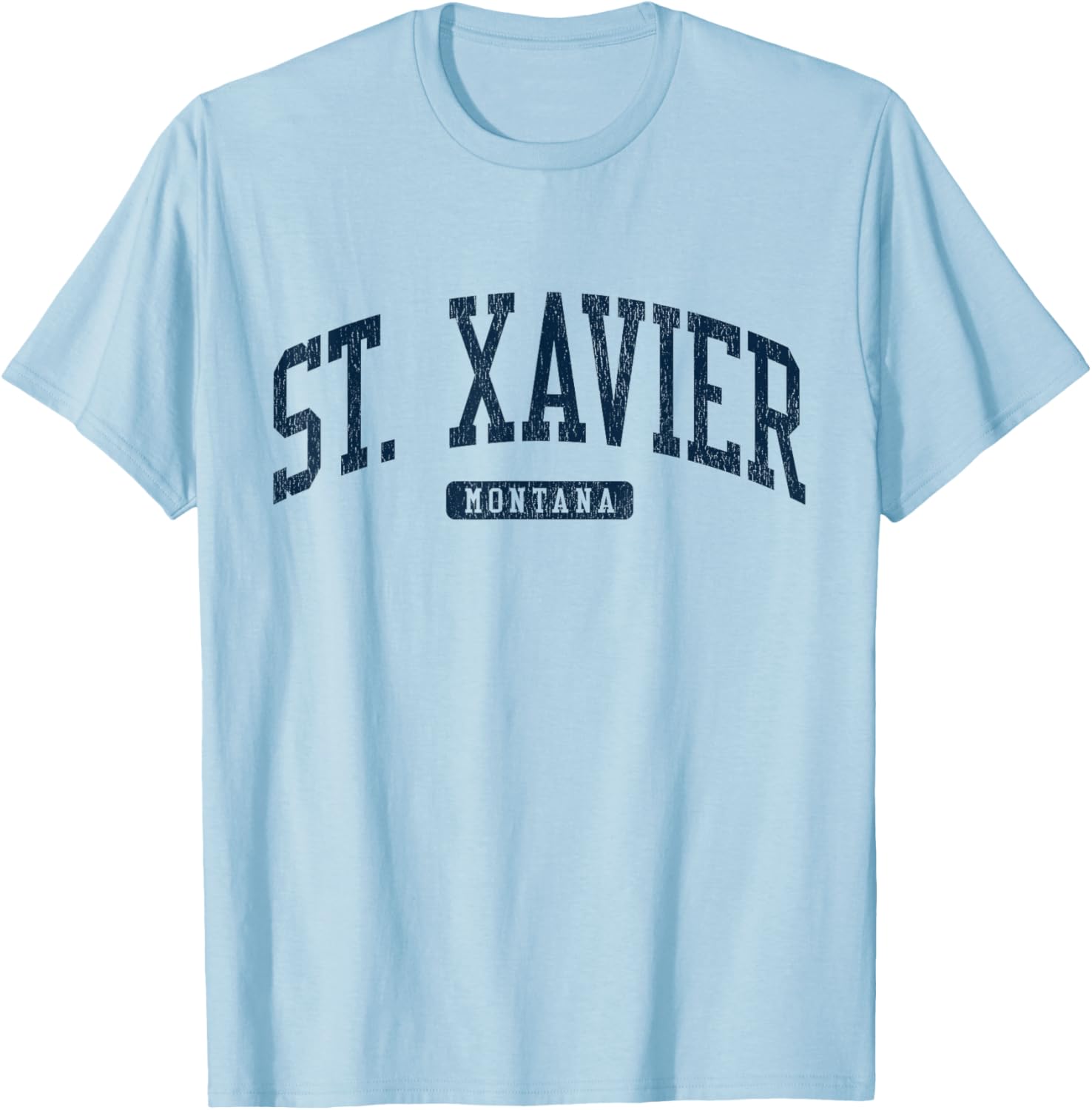 St. Xavier College Montana Blue T-Shirt for Students and Alumni - 16
