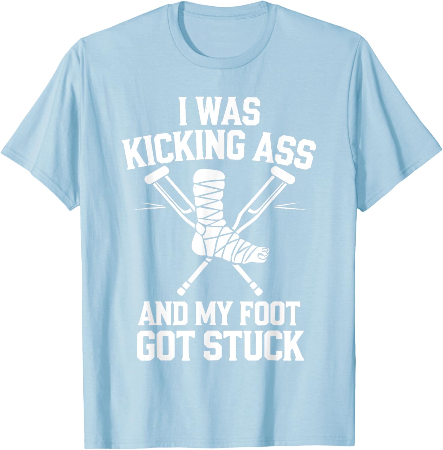 Funny Broken Leg Art T-Shirt for Men, Women, and Kids Surgery Recovery - 20
