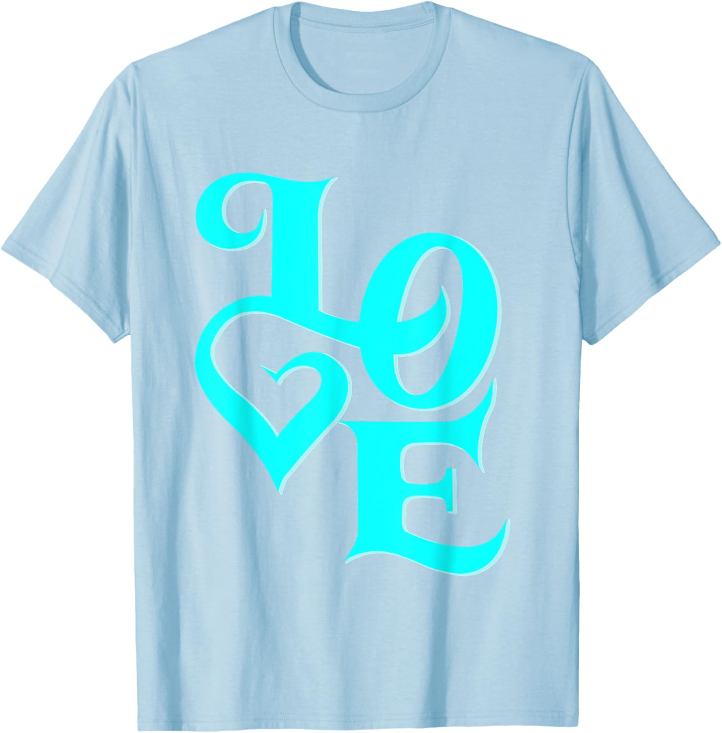 Stylish Turquoise Graphic T-Shirt Perfect for Fashionable Outfits - 6