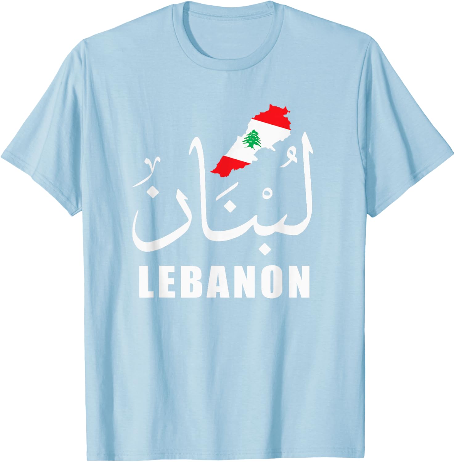 Lebanon T-Shirt with Arabic Name Flag and Map Design for Proud Fans - 21