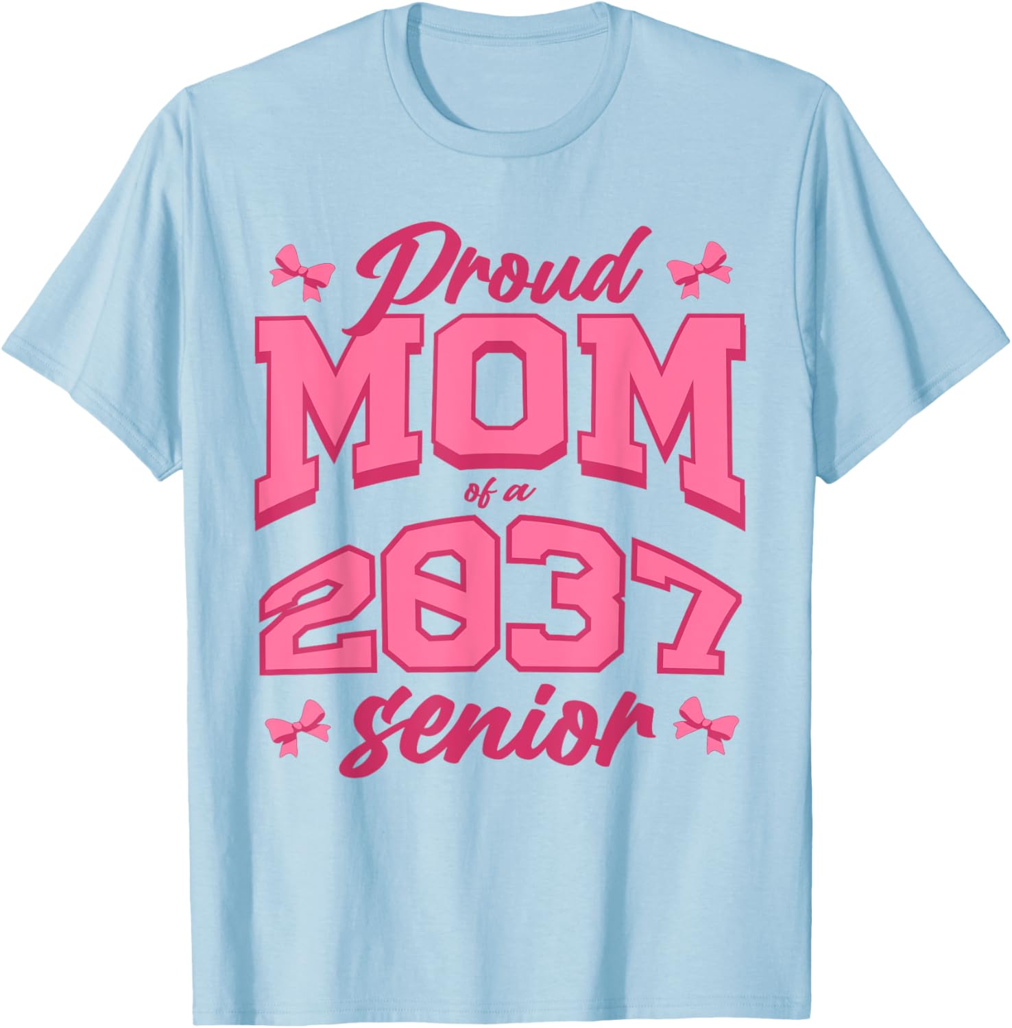 Proud Mom of 2037 Graduate Coquette T-Shirt - Stylish and Fun Apparel - 3