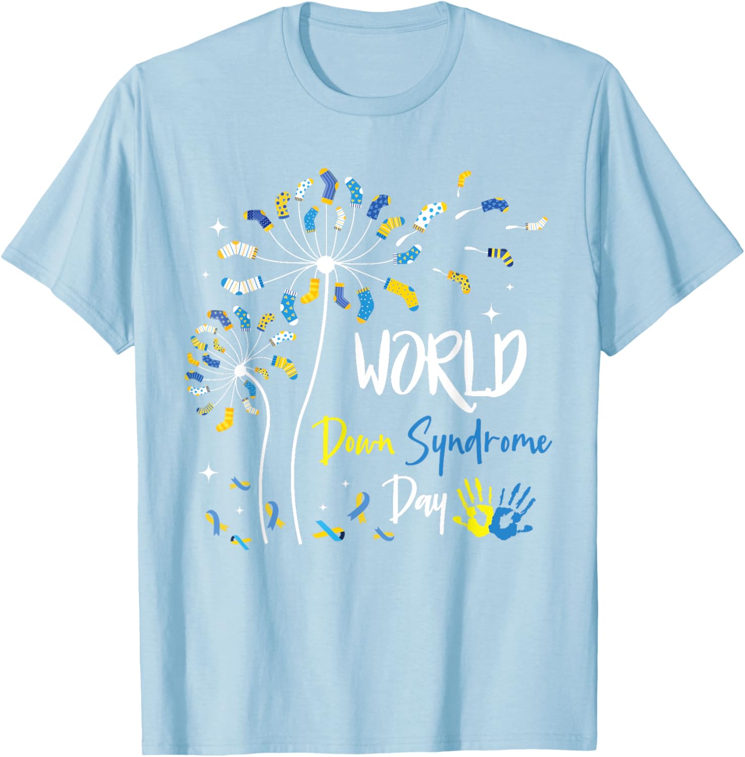Rock Your Socks Down Syndrome Day Dandelion Awareness T-Shirt - 14