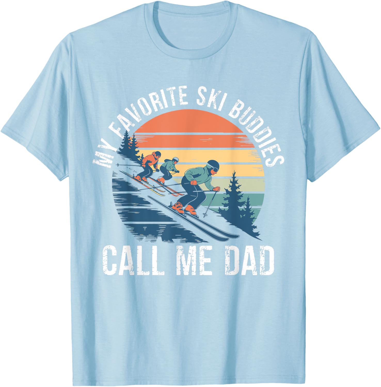 Retro Ski Dad T-Shirt for Ski Lovers, Perfect Gift for Ski Buddies - 16