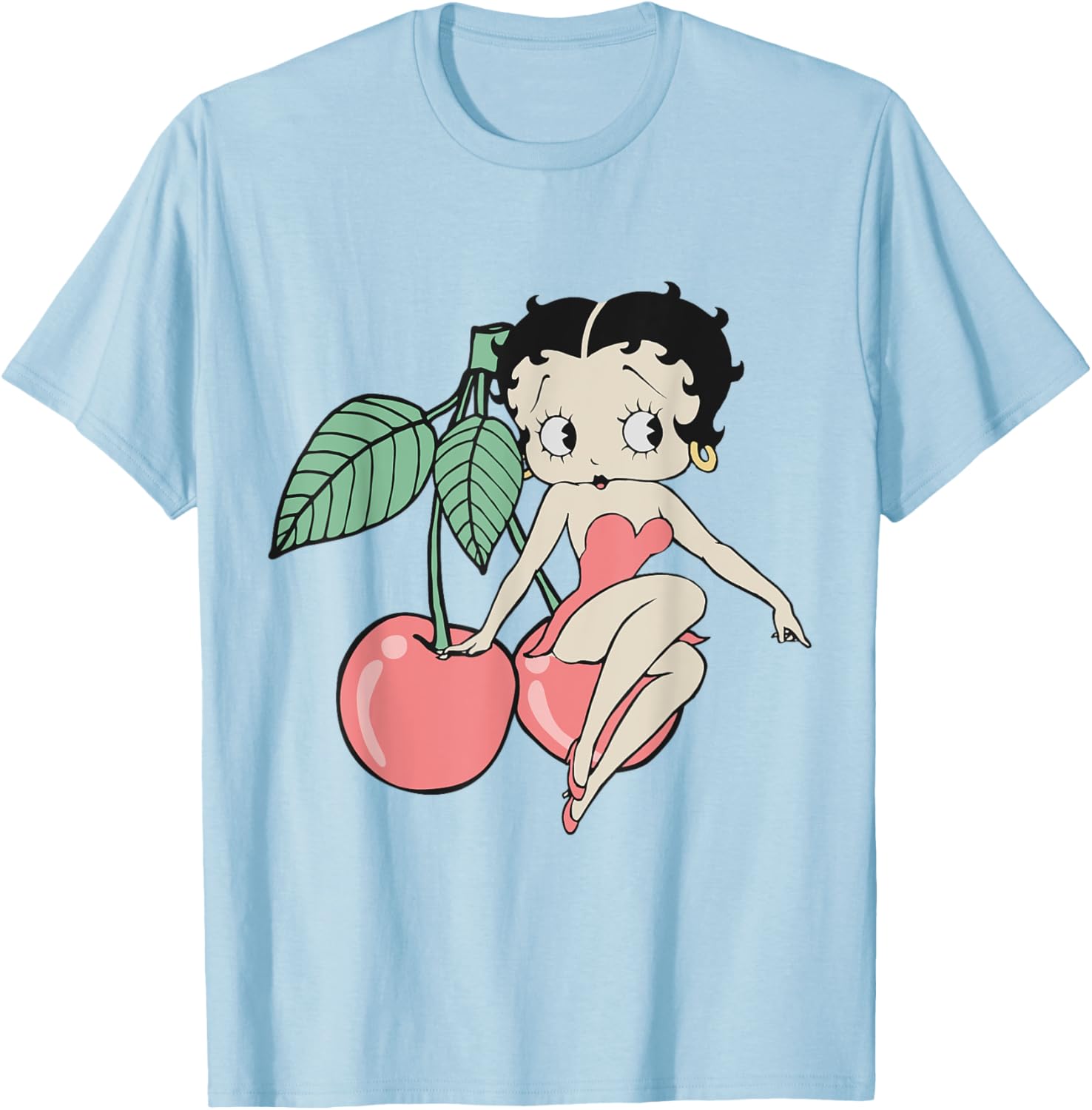 Vintage Betty Boop Red Cherry T-Shirt for Retro Fashion Lovers - 19