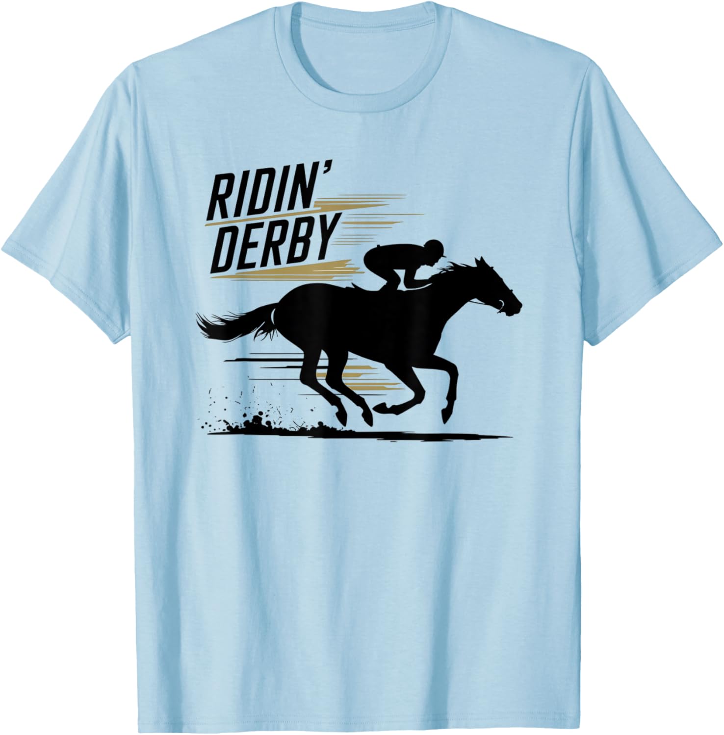 Ridin Derby Retro Horse Racing Fans Equestrian T-Shirt Fun Tee - 16