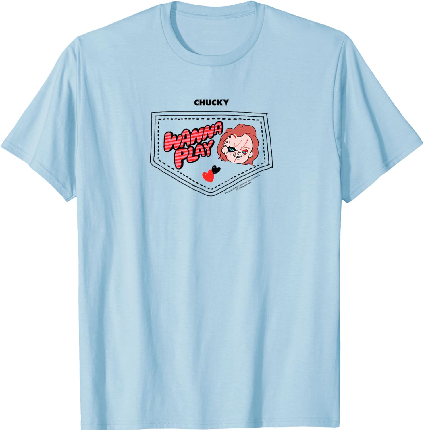 Chucky Wanna Play Faux Pocket T-Shirt for Trendy Kids' Fashion - 15