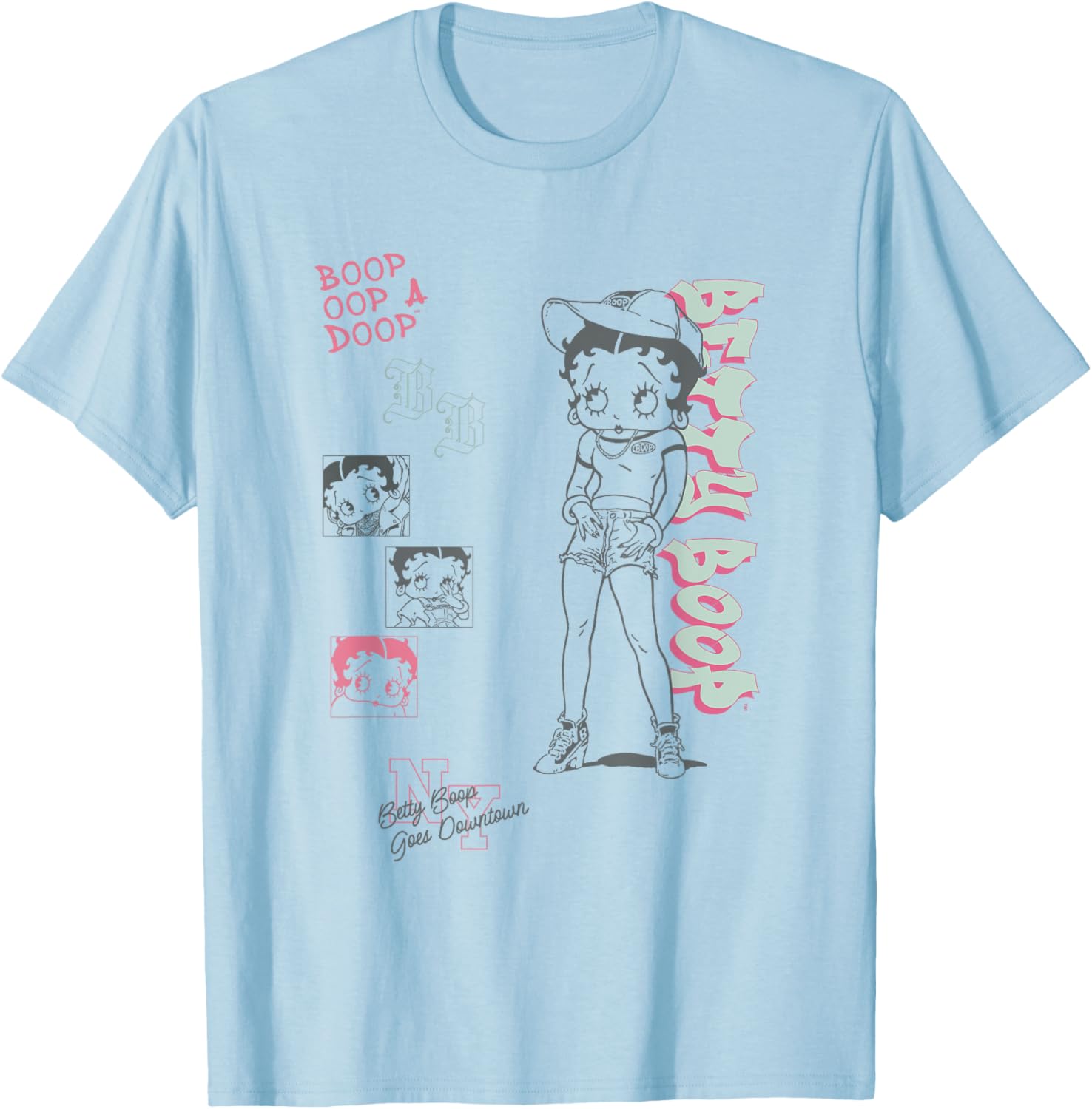 Betty Boop Goes Downtown Vintage Style T-Shirt for Fun Fashion Lovers - 3