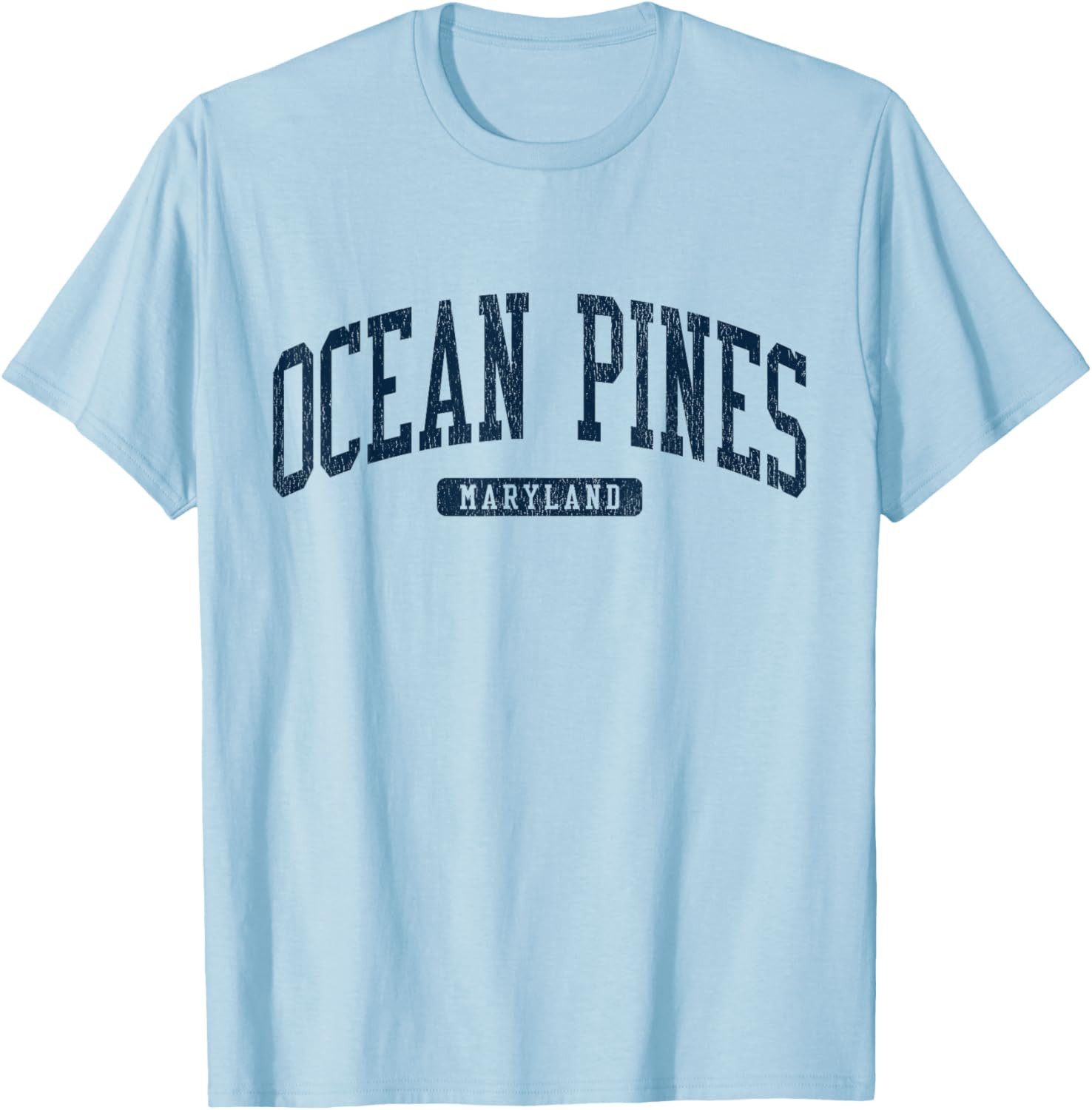 Ocean Pines Maryland College Style Blue T-Shirt for Casual Wear - 11