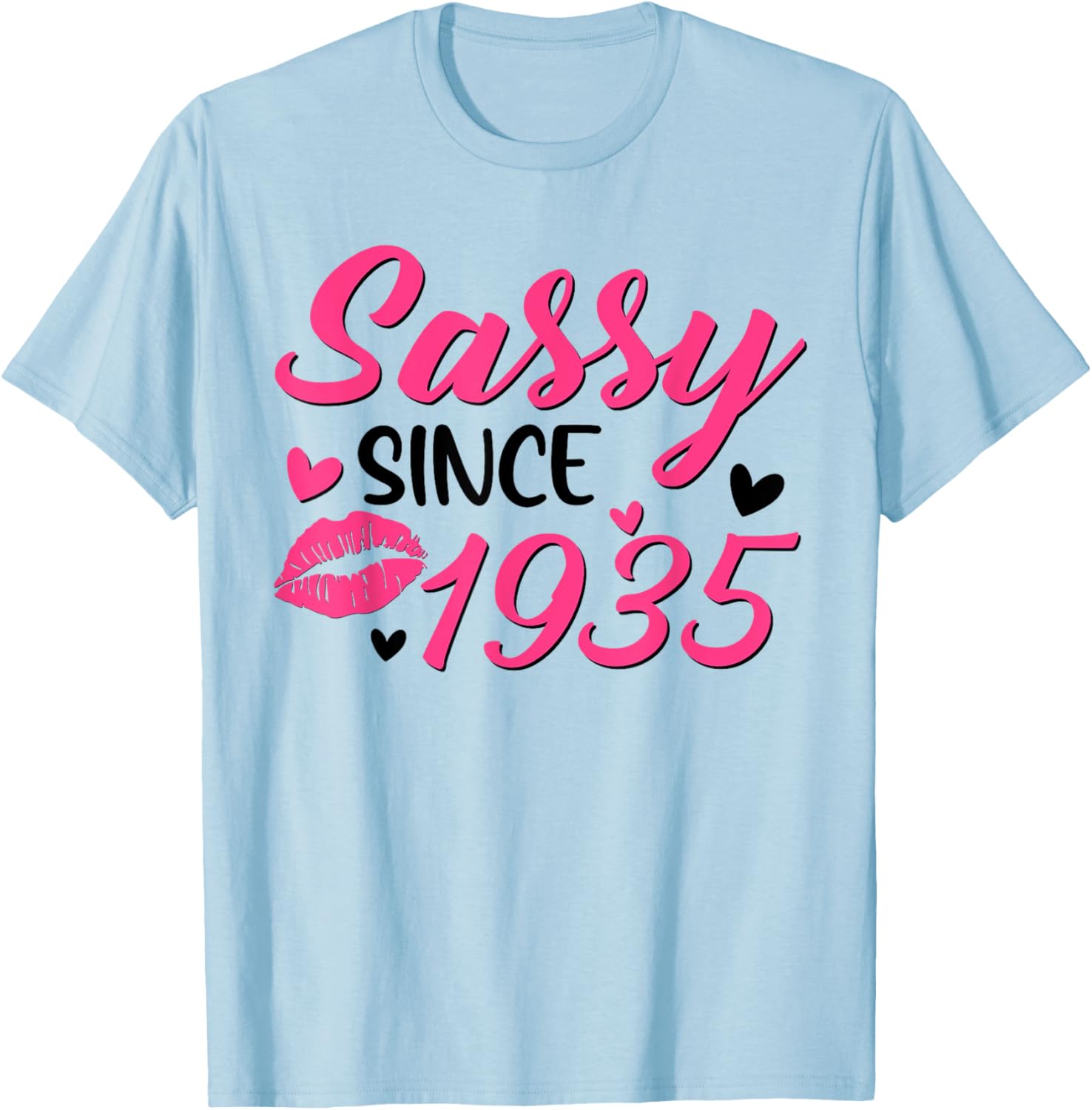 Sassy Since 1935 90th Birthday T-Shirt for Women Celebrating 90 Years - 2