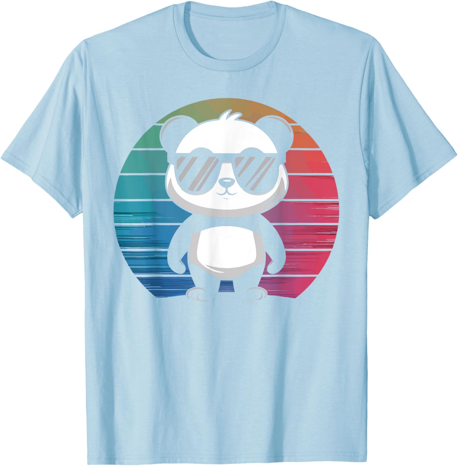 Retro Panda T-Shirt with Sunglasses for Chill Vibes and Fun Style - 22