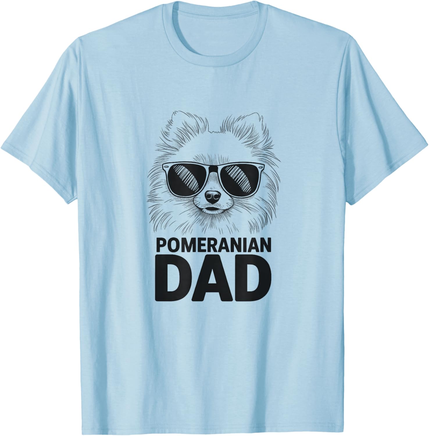Pomeranian Dad T-Shirt for Men Cute Pom Dog Design Gift Idea - 7
