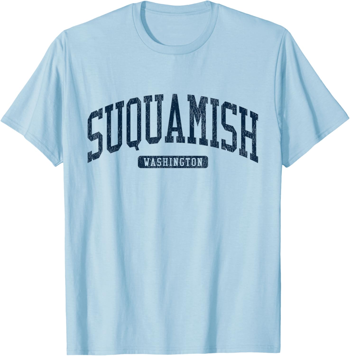 Suquamish Washington College University Blue T-Shirt for Casual Wear - 14