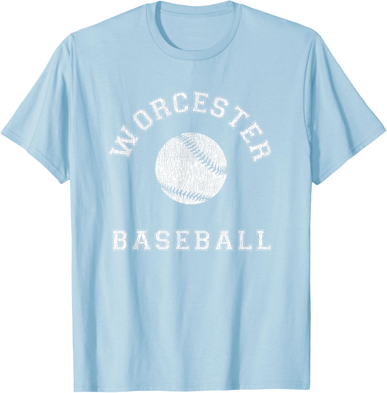 Worcester Baseball Distressed Retro Classic T-Shirt for Fans & Casual Wear - 18
